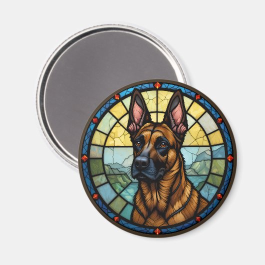 Belgische Malinois-Verkleidung Magnet (Vorderseite/Rückseite)