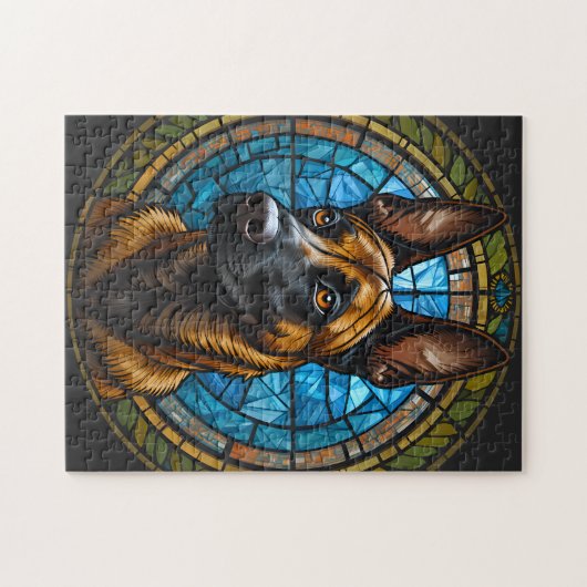 Belgische Malinois-Verkleidung Puzzle (Horizontal)