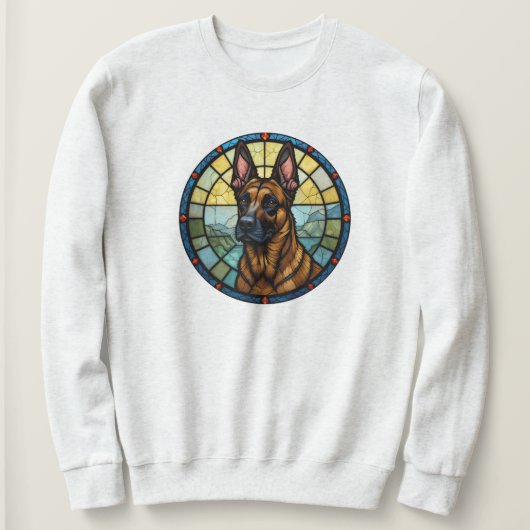 Belgische Malinois-Verkleidung Sweatshirt (Design vorne)