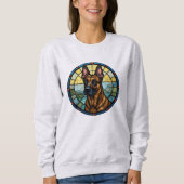 Belgische Malinois-Verkleidung Sweatshirt (Vorderseite)