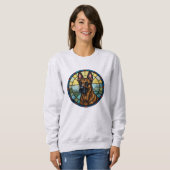Belgische Malinois-Verkleidung Sweatshirt (Vorne ganz)