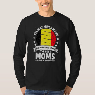 Belgische Mutter Belgien Muttertag Mama Belgischer T-Shirt
