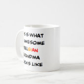 Belgische Oma, phantastisch Kaffeetasse (Vorderseite Links)