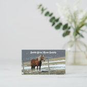 Belgische Pferdefuhrkarte in Paddock Visitenkarte (Stehend Vorderseite)