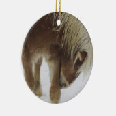 Belgische Pferdeverzierung Keramik Ornament (Rechts)