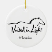 Belgische Pferdeverzierung Keramik Ornament (Hinten)