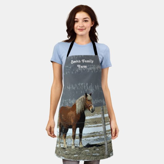 Belgische Pferdewanderung in Paddock-Schürze Schürze (Getragen)