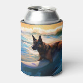 Belgische Schäfer-Strandmalerei Dosenkühler (Kanne Vorderseite)