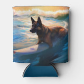 Belgische Schäfer-Strandmalerei Dosenkühler (Vorderseite)