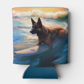 Belgische Schäfer-Strandmalerei Dosenkühler (Rückseite)