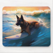 Belgische Schäfer-Strandmalerei Mousepad (Vorne)