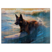 Belgische Schäfer-Strandmalerei Schneidebrett (Vorderseite)