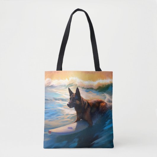 Belgische Schäfer-Strandmalerei Tasche (Vorderseite)