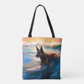 Belgische Schäfer-Strandmalerei Tasche (Rückseite)