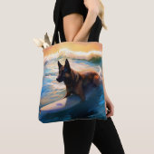 Belgische Schäfer-Strandmalerei Tasche (Von Nahem)