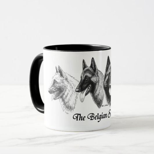 Belgische Schäfer Tervuren Malinois Groenendael Tasse (Vorderseite Links)