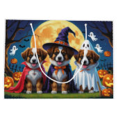 Belgische Schäferhunde Pumpkin Halloween Funny Große Geschenktüte (Rückseite)