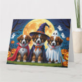Belgische Schäferhunde Pumpkin Halloween Funny Karte (Vorderseite)