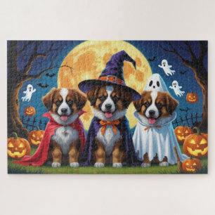 Belgische Schäferhunde Pumpkin Halloween Funny Puzzle