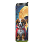 Belgische Schäferhunde Pumpkin Halloween Funny Thermosbecher (Nach links gedreht)