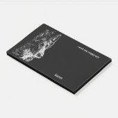 Belgische Schafhunde Abstrakte Kunsthündin Name Post-it Klebezettel (angewinkelt)