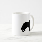 Belgische Schafhunde Silhouetten Kaffeetasse (VorderseiteRechts)