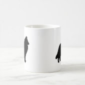 Belgische Schafhunde Silhouetten Kaffeetasse (Mittel)