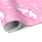 Belgische Schafhunde Valentine Geschenkpapier (Rolleneckpunkt)