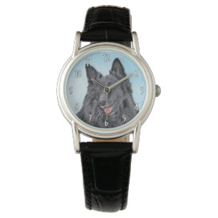 Belgische Schafhundemalerei - Niedliche Original H Armbanduhr