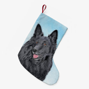 Belgische Schafhundemalerei - Niedliche Original H Kleiner Weihnachtsstrumpf