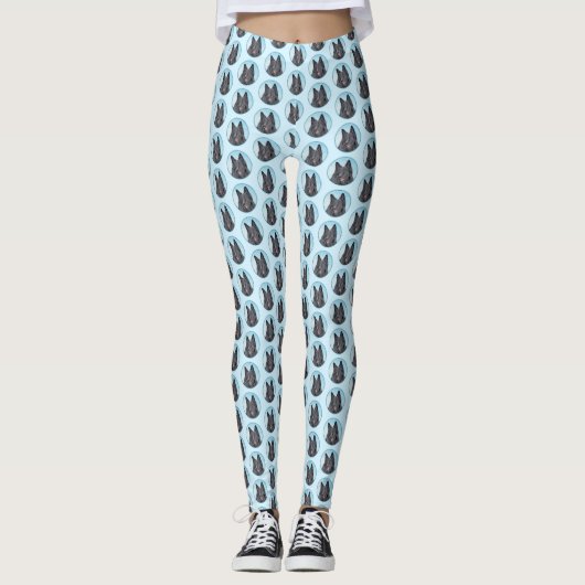 Belgische Schafhundemalerei - Niedliche Original H Leggings (Vorderseite)