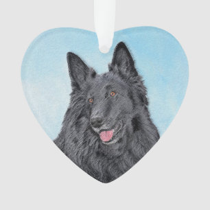 Belgische Schafhundemalerei - Niedliche Original H Ornament