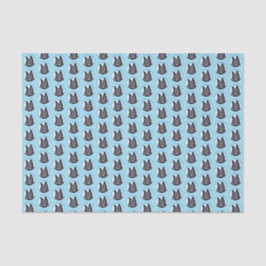 Belgische Schafhundemalerei - Niedliche Original H Seidenpapier (Vorderseite)