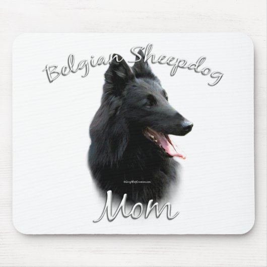 Belgische Sheepdog-Mama 2 Mousepad (Vorne)