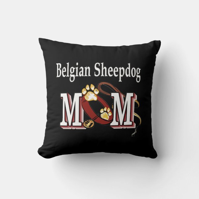 Belgische Sheepdog-MAMA Kissen (Vorderseite)