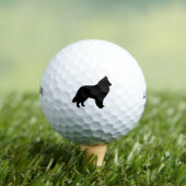 Belgische Sheepdog-Silhouette Golfball (Insitu T-Shirt)