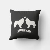 Belgische Sheepdogs-Liebe Kissen (Rückseite)