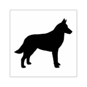 Belgische Silhouette Malinois Hunde Rasse Gummistempel (Prägung)