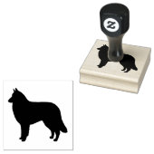 Belgische Silhouette Tervuren Dog Rasse Gummistempel (Stempel)