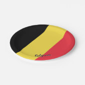 Belgische Teller, Party, Sport, Belgien Pappteller (Schrägansicht)