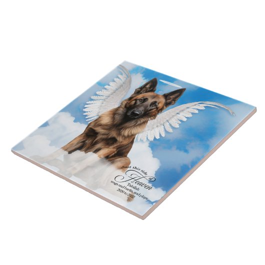 Belgische Tervuren Angel-Gedenkstätte für Personal Fliese (Seite)