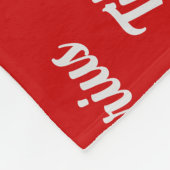 Belgische Tervuren auf Rot mit Namen Weihnachtshun Fleecedecke (Ecke)