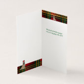 Belgische Tervuren Dog Holiday Karierte Weihnachts (Innenseite)