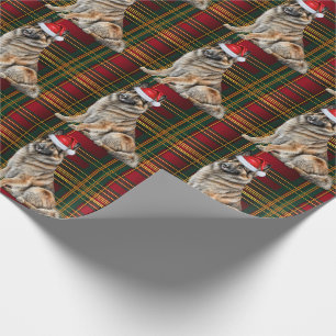 Belgische Tervuren Dog und Holiday Kariert Weihnac Geschenkpapier