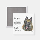 Belgische Tervuren-Geschenke Magnet (Vorderseite/Rückseite)