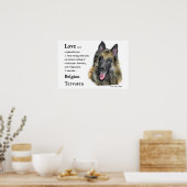 Belgische Tervuren-Geschenke Poster (Küche)