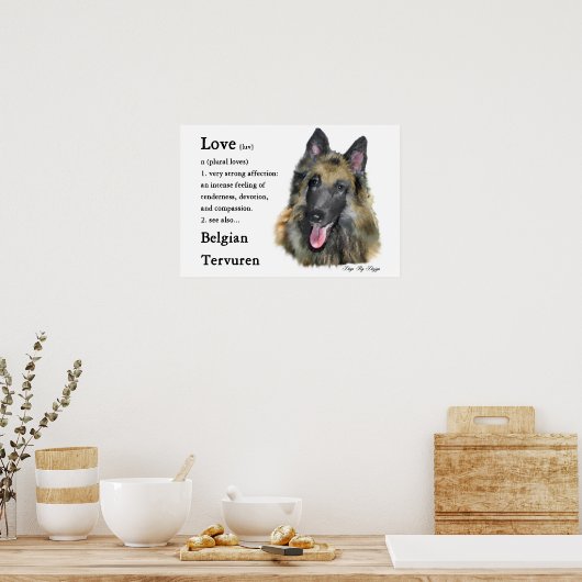 Belgische Tervuren-Geschenke Poster (Küche)