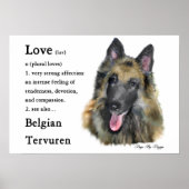 Belgische Tervuren-Geschenke Poster (Vorne)