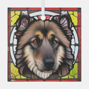 Belgische Tervuren ‚Hartglas‘ Ornament Aus Glas