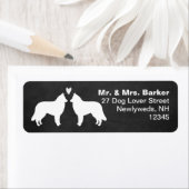 Belgische Tervuren Hund-Silhouetten mit Herz (Insitu)